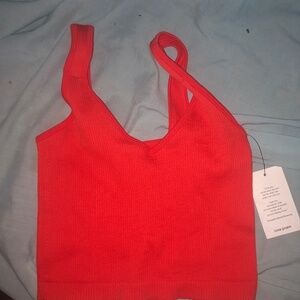Orange tank top